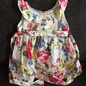 Toddler girl floral sleeveless dress